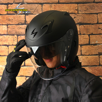 SCORPION EXO American Scorpion Helmet Summer Motorcycle Helmet Mens Half Armor 3 4 Retro Locomotive Helmets