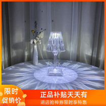 Netred crystal table lamp bedroom night light girl creative atmosphere lightlight luxury Nordic diamond table lamp