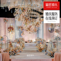 Honey craftsman Morandi love philosophyWestern-style wedding decoration Wedding planning Proposal decoration Wedding dress