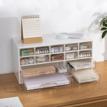Japanese transparent drawer storage box cosmetics box office supplies desk tape stationery storage box
