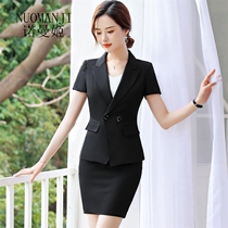 Norman Ji Hotel Manager Work Clothes Spring Summer Front Office Collar Class Suit Beauty Salon Cashier Professional Dress Suit