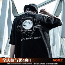 Xiaobingguo Chaochao Brand Summer Print Short Sleeve T-shirt Mens Tide Loose Trend Joker Couple Half Sleeve T-shirt