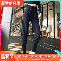 Korean spring and summer sports pants womens closed drawstring loose quick-drying running fitness pants high waist yoga pants casual pants