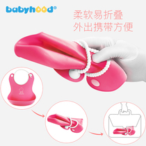 Baby eating bib Bib Large baby waterproof imitation silicone rice pocket Childrens childrens rice pocket saliva towel