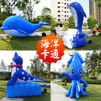 Inflatable cartoon model advertising balloon people open inflatable doll walking ocean theme park animal model