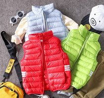 Give back to the section RMB29  Childrens Handstopper Cotton Machia 21 Autumn Winter New Boy Girl Candy Color Warm shoulder