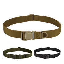 Outdoor simple belt military fans tactical belt bag accessories mens canvas belt nylon wear-resistant inner belt 4CM