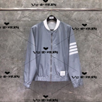 (V2)THOM BROWNE20 spring and summer TB thin model assault jacket zipper short coat for men and women
