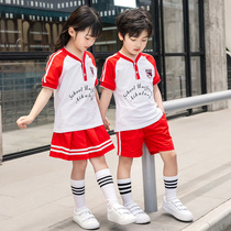 Primary school Childrens Summer School Uniforms Kindergarten Garden Clothes Pure Cotton Children Sportswear Suit Boys Girls Class Clothes Graduation Photos
