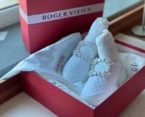 roger vivier white high socks boots casual shoes