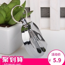 5CM metal pull buckle retractable keychain wire rope anti-loss device key chain fishing equipment