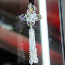 Car Pendant Crystal Four Leaf Grass Car Pendant Lucky Four Leaf Grass Car Interior Accessories Manufacturer Direct