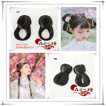 Promotional film and television studio performance costume modeling COS fairy wig flower thousand bones with hair bun bangs wig bag