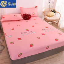 (No fading no pilling) bed hat single piece thick brown mat bed cover non-slip all-inclusive Simmons protective cover