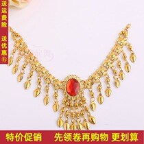 New belly dance head chain Indian dance performance accessories stage performance head chain jewelry Indian dance gems head chain