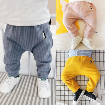 Baby pants spring and autumn can open crotch spring autumn autumn baby wear female baby pants men Autumn Spring thin spring