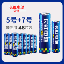 Changhong alkaline battery No 5 battery No 7 battery cell Childrens toy dry battery remote control battery 48