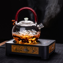 Wu Zhen glass teapot high temperature thickened household transparent Tea Tea Teapot electric pottery stove heating kettle