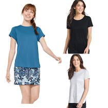 Beauty Code Big Code Lady J Short Sleeve Speed Dry T-shirt Reflective Fitness Exercise Quick Perspiration No Closets