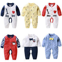 Four Seasons cotton baby clothes baby jumpsuit newborn Ha clothes 6-9 months baby autumn clothes climbing clothes year gift