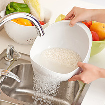 Japan SP SAUCE kitchen rice basket vegetable fruit drain basket washing basket vegetable basket storage basket