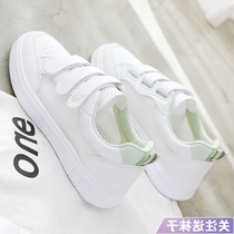 2021 New Day Series Summer Breathable Mesh Surface Small White Shoes Women Mesh Light Big Boy Students Magic Sticker Mesh Shoes