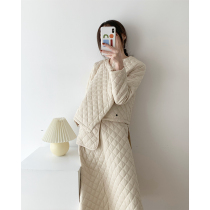 ITS hasnt laughed yet. My dream apricot black private clothing version of ringge cotton-padded clothing umbrella dress fashion suit