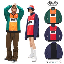 1819DIMITO South Korean ski guard against wind chill men and women with single double plate powder stand zipper white black green