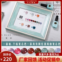 Color Xuan a blue track dry retro ice transparent red nail polish 2020 new nail salon special set