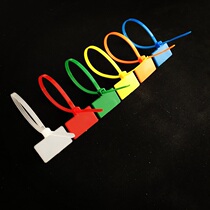 High quality nylon new material tag tag Tape brand color National Standard cable tie tie harness with enough 250 strong buckle