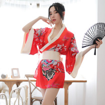 Sexy uniform fun pajamas one-piece passion perspective underwear small-breasted women three-point show suit short open file temptation