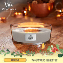 WoodWick American imported soybean wax wooden candle wick aromatherapy candle Home use to help sleep Birthday hand gift