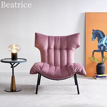 Yung Leather Single Chair ExtremeLimited Luxury Living Room Apartmenu Balcony High-end Luxury Club