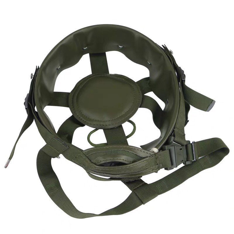 The Kevlar helmet is lined with a full set of 6 sets of screws for the inner suspension system