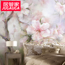 Home Butler personality abstract oil painting plum blossom seamless mural living room bedroom wedding room study background wall wallpaper