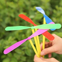 Baby children bamboo dragonfly flying fairy traditional nostalgic toys kindergarten children Students small gift memory