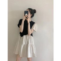 Salt can be sweet and small dating French style one-piece dress lady 2022 new little scented wind and summer dress temperament little dress