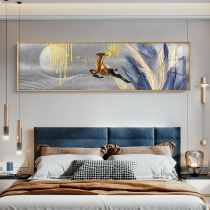 Modern minimalist abstract elk feather master bedroom bedside hanging painting living room sofa background wall decoration painting room mural