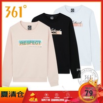 361 degree womens pullover 2020 spring new printed sports sweater 361 round neck pullover sweater womens top