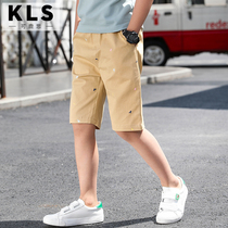 Childrens clothing boys five-point pants Spring and summer childrens cotton shorts wear Korean version of the childrens casual sweatpants thin tide