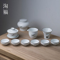 Tea drinking tea set Tea set Household simple modern living room Tea cup Kung Fu tea Tea set Tea ceremony