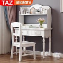 American childrens desk Pastoral simple white study desk Small apartment Home computer desk Mini desk