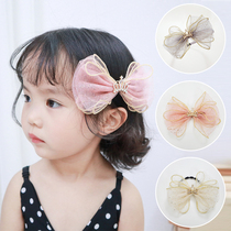 Childrens fun childrens jewelry girl bow hairclip Princess Crown Super fairy headdress girl ponytail hair accessories edge clip