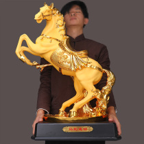 Horse ornaments horse to success pommel horse TV cabinet office home decorations business opening gifts housewarming craft