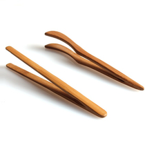 Bamboo tea clip tweezers tea clip Cup clip non-slip bamboo straight tea clip tea tray zero with kung fu tea set accessories