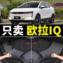 ORA IQ special car foot pads fully surrounded by carpet-type silk circles in the car modified car mat pedals