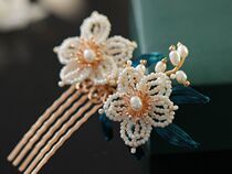 Hair Comb Ancient Style Classical Temperament Headwear Little Rice Bead Winding Craft Original Hair Decoration Fairy Mori Super Fairy