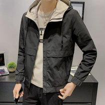Spring coat mens hooded 2020 new Korean fashion handsome young mens casual mens jacket D0302