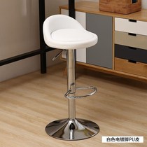 Snack bar white bar stool high stool lift milk tea shop hair salon style cashier retro folding high chair