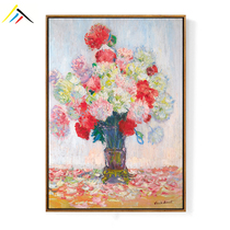 Rose Monet living room decoration painting framed hotel bedroom oil painting restaurant electric meter box finished hanging painting